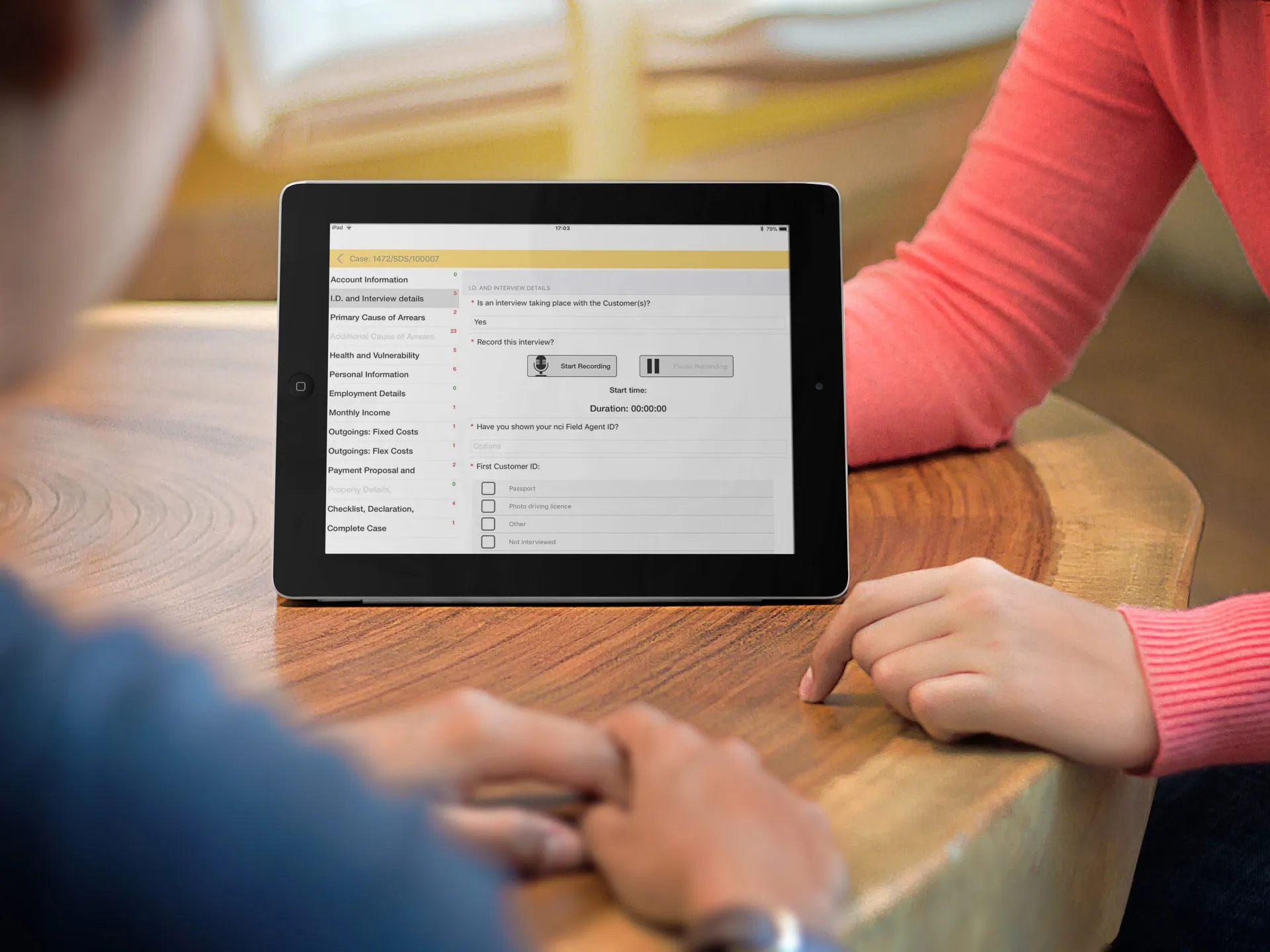 The NCI recording app